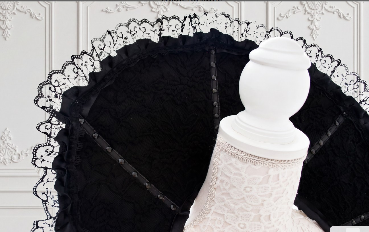 Haute vampire gothic lace stand up collar - Image 2