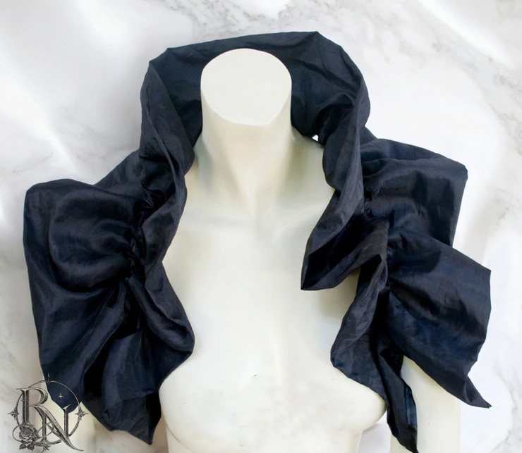 Black taffeta shrug/bolero - Image 3