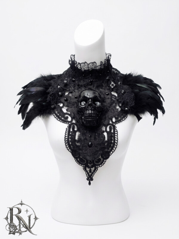 Santa Sangre gothic skull chestpiece/collar