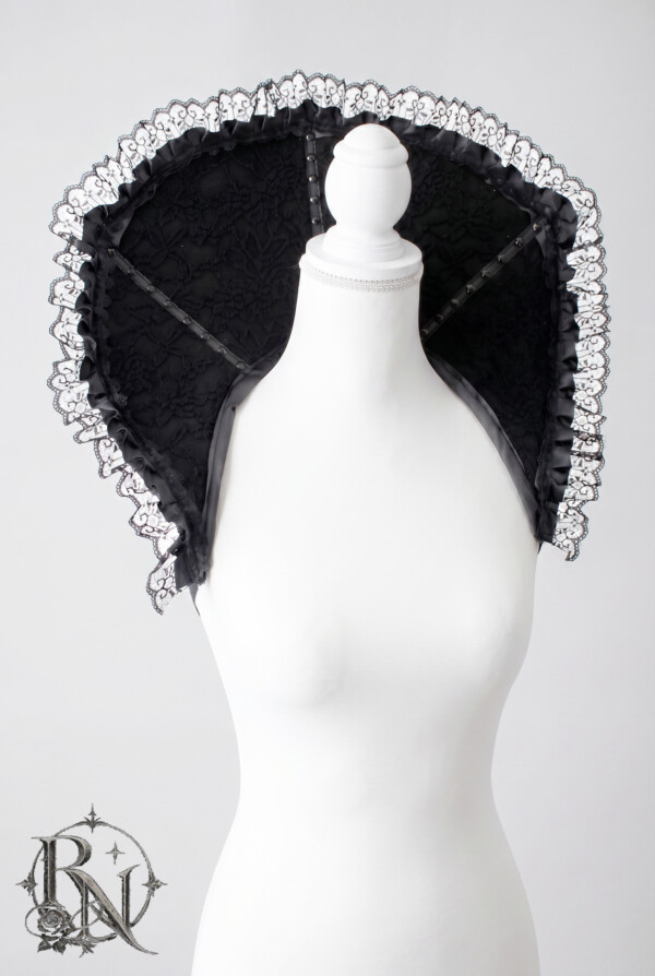 Haute vampire gothic lace stand up collar