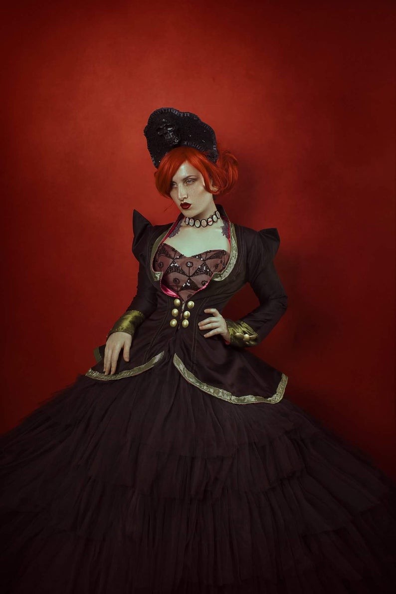 Santa Sangre gothic skull kokoshnik-headpiece - Image 2