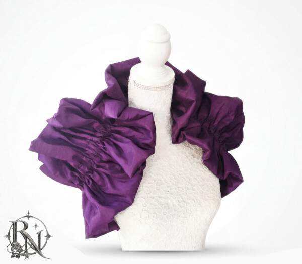 Purple taffeta gothic bolero /shrug