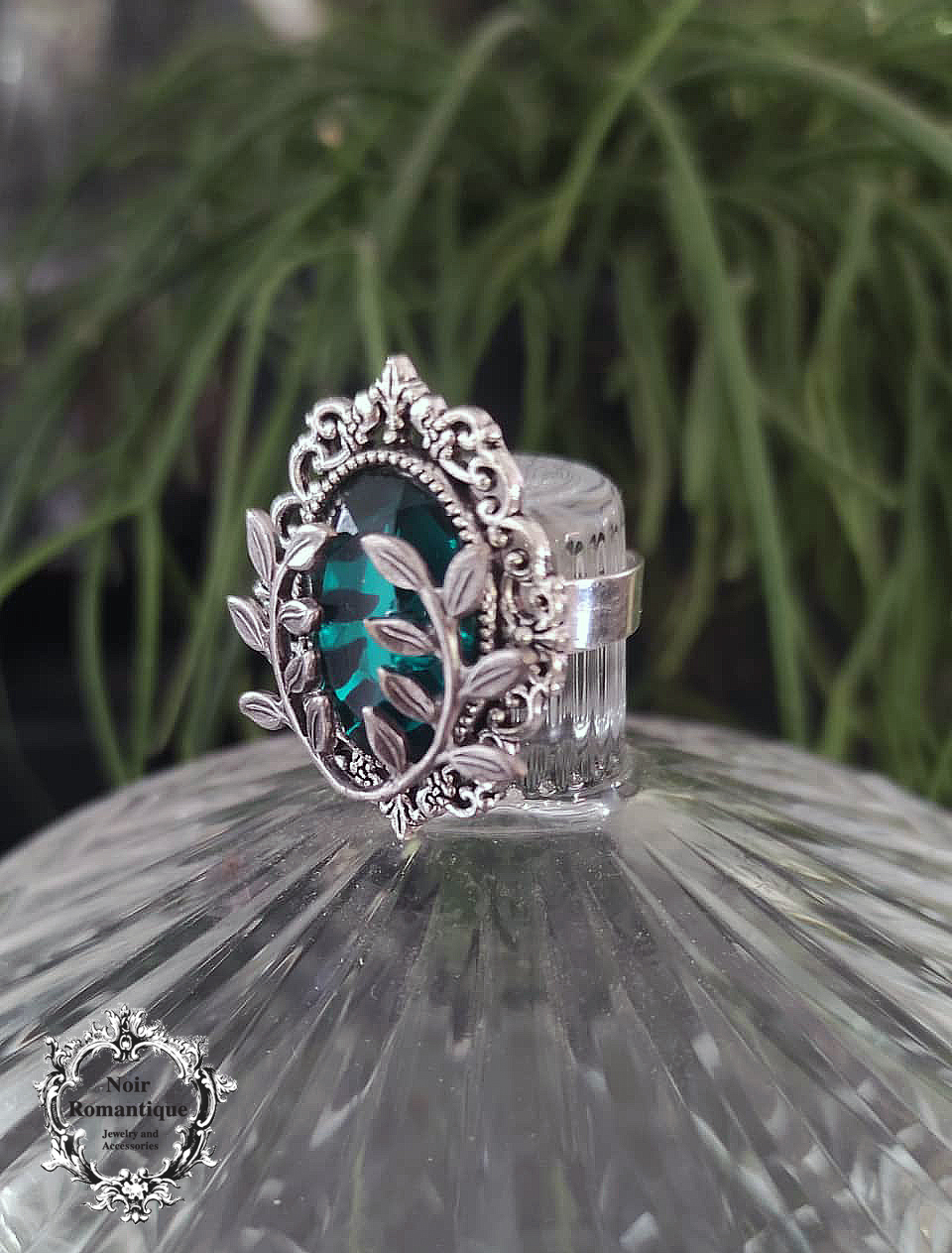 Silver gothic fairycore witchy ring-adjustable ring-gothic fairy jewelry-gift-Juniper ring - Image 3